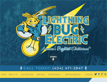 Tablet Screenshot of lightningbugelectric.com